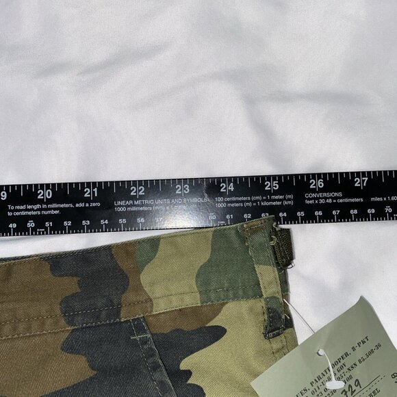 New Rothco Woodland Camo Paratrooper Fatigue Pants Mens 3XL 47”-51” 8 Pocket BDU - Picture 8 of 13